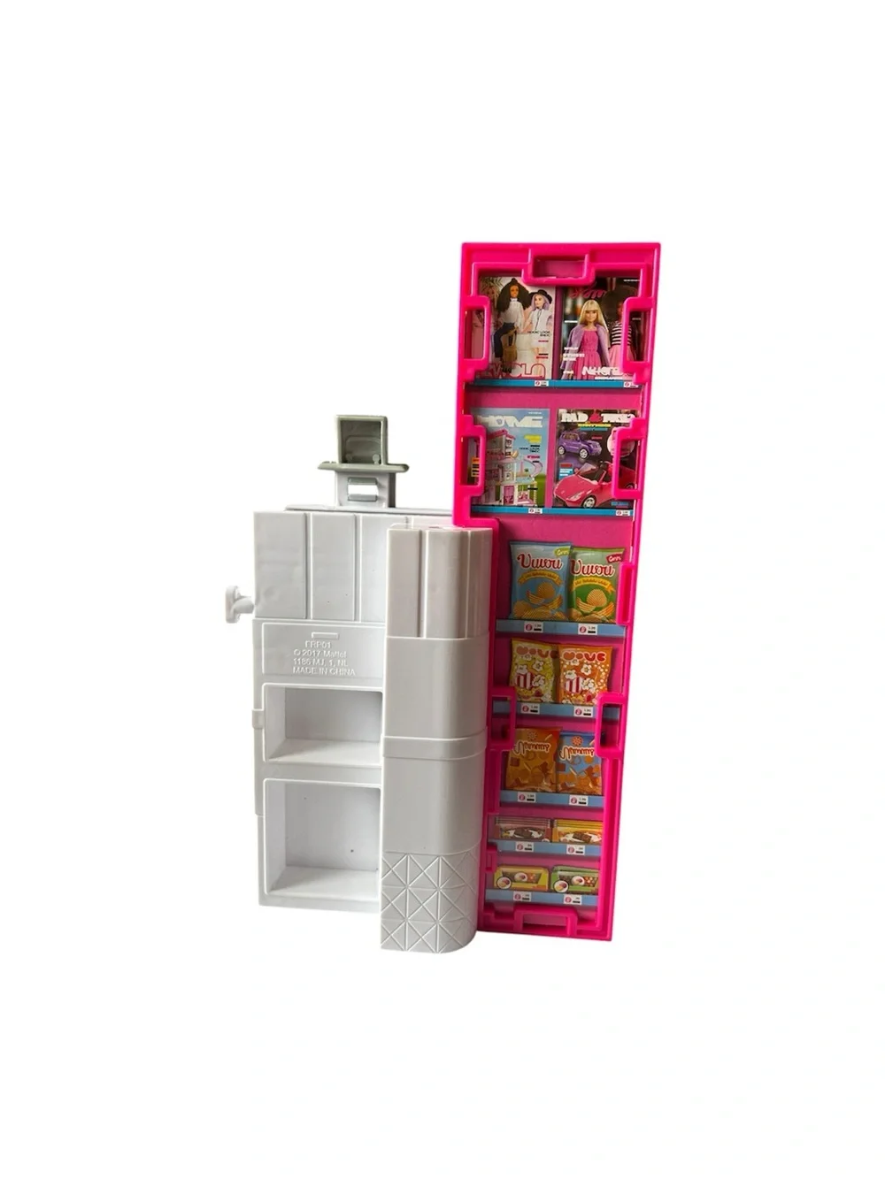 Barbie Grocery Store Checkout Register Scanner Magazine Rack Market Accessory OS